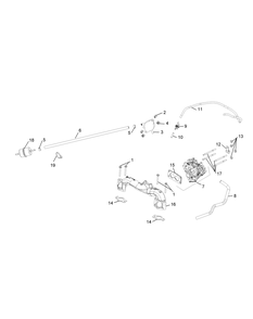 Kohler Cv732-3015 Fuel System Diagram and Parts List for Z-FORCESZ48 (53ATDFJB-53ATDFJB050)(2014) Cub Cadet Lawn Tractor